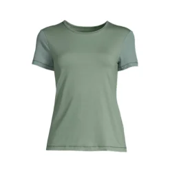 Women's Mesh Short-Sleeve Performance Gym Top