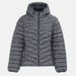 Womens Micro Bubble Long Sleeve Short Puffer Jacket