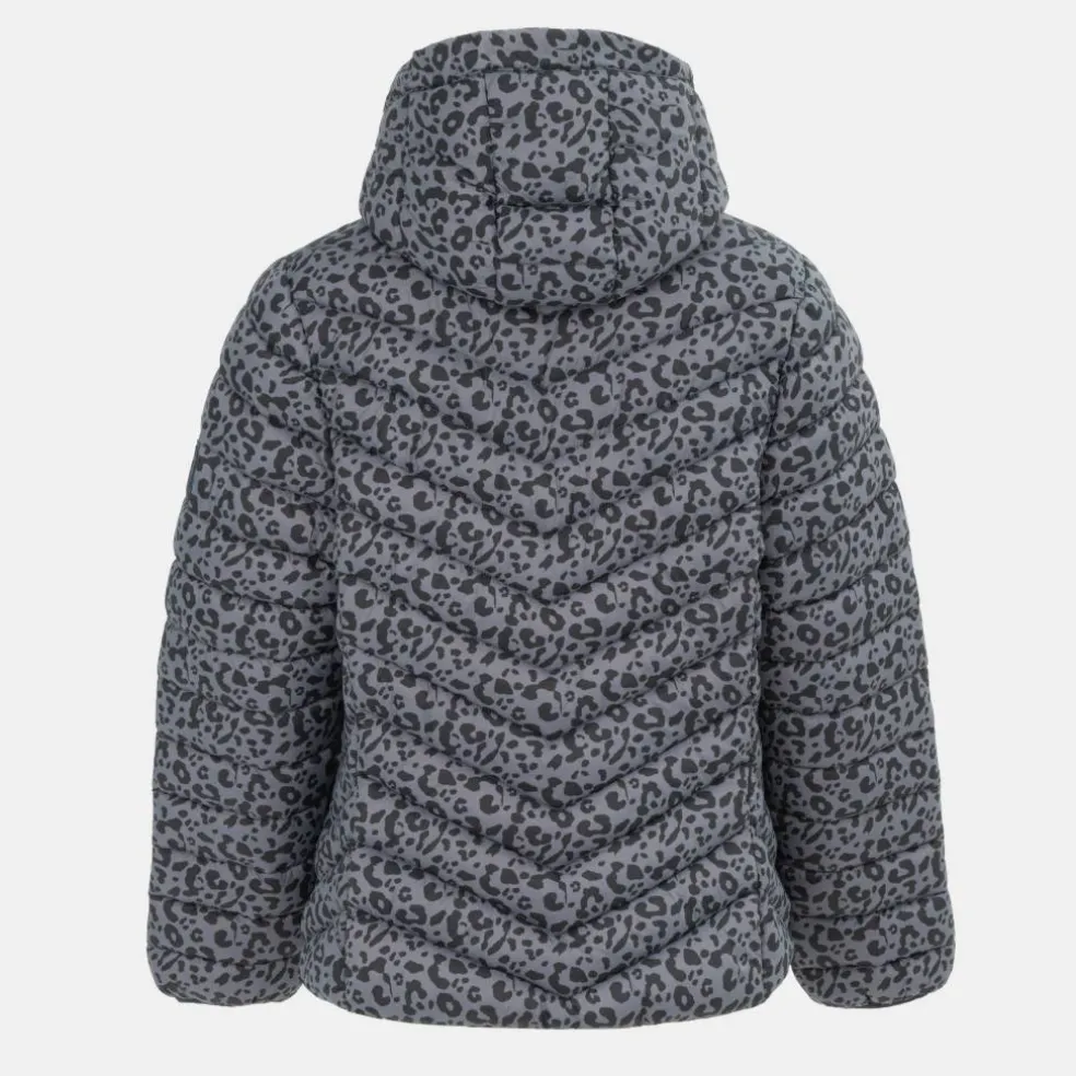 Womens Micro Bubble Long Sleeve Short Puffer Jacket