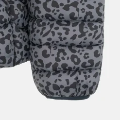 Womens Micro Bubble Long Sleeve Short Puffer Jacket