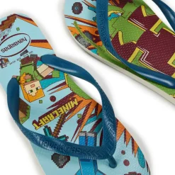 Women's Minecraft Beige Flip Flops