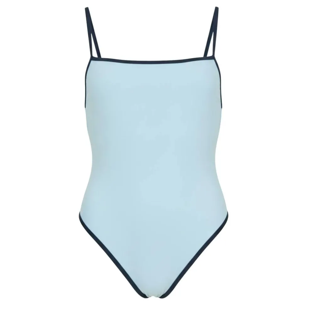 Women's Non Padded Adjustable Wired Scoop Neck Swimsuit