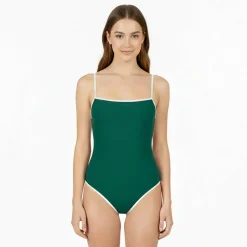 Women's Non Padded Adjustable Wired Scoop Neck Swimsuit