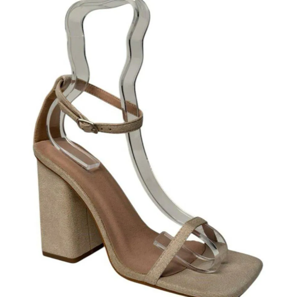 Women's Open Toe Block Heeled Sandal