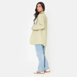 Women's Pinstripe Long Sleeve Blazer