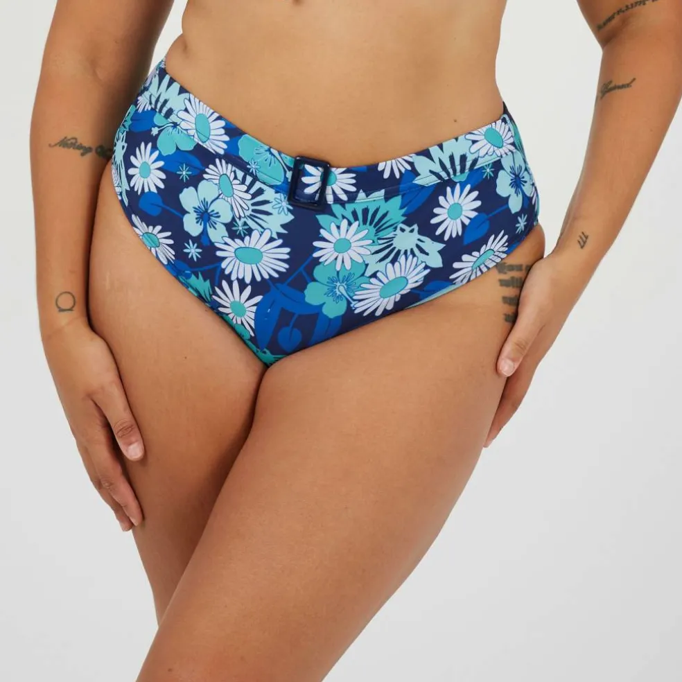 Womens Plus Size High Waisted Bikini Bottoms