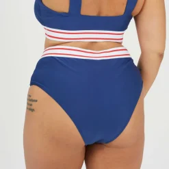 Womens Plus Size High Waisted Bikini Bottoms