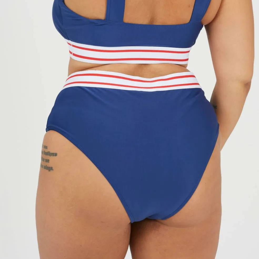 Womens Plus Size High Waisted Bikini Bottoms