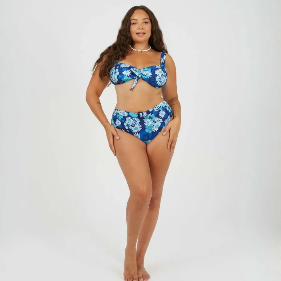 Womens Plus Size High Waisted Bikini Bottoms