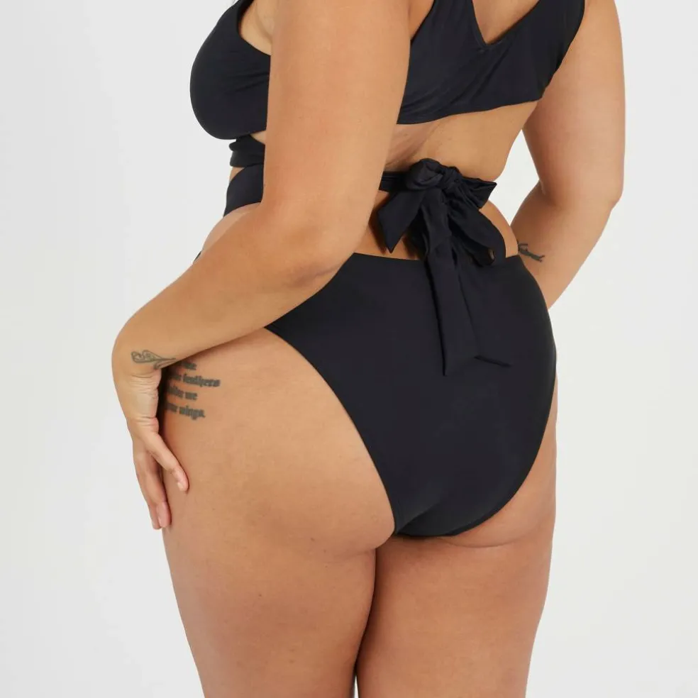 Womens Plus Size High Waisted Bikini Bottoms