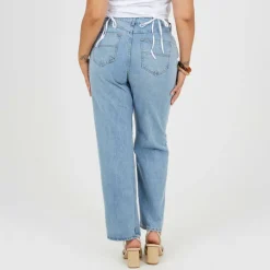 Womens Plus Size Jeans wuth Turn Up Hem