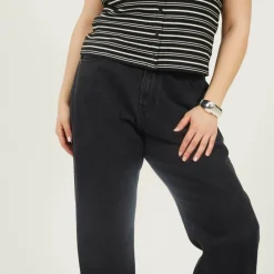 Womens Plus Size Jeans wuth Turn Up Hem