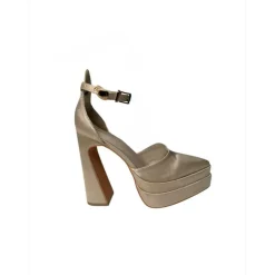 Women's Pointed Toe Block Heel Platform Heeled Sandal