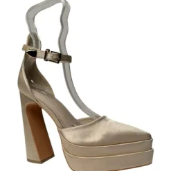 Women's Pointed Toe Block Heel Platform Heeled Sandal
