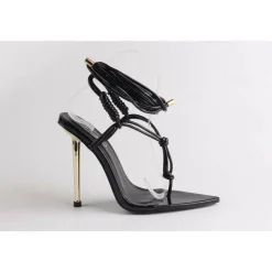 Women's Pointed Toe Tie Strap Flat Sandal