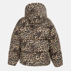 Women's Quilted Detachable Hood Long Sleeve Oversized Fit Medium Puffer Jacket