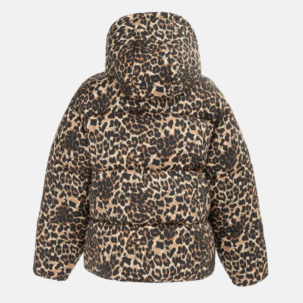 Women's Quilted Detachable Hood Long Sleeve Oversized Fit Medium Puffer Jacket