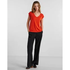 Women's Regular Fit Knitted T-Shirt