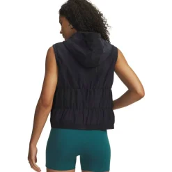 Womens Rival Woven Ruched Vest