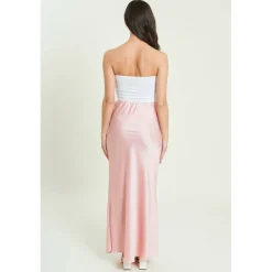 Women's Satin Midi Skirt