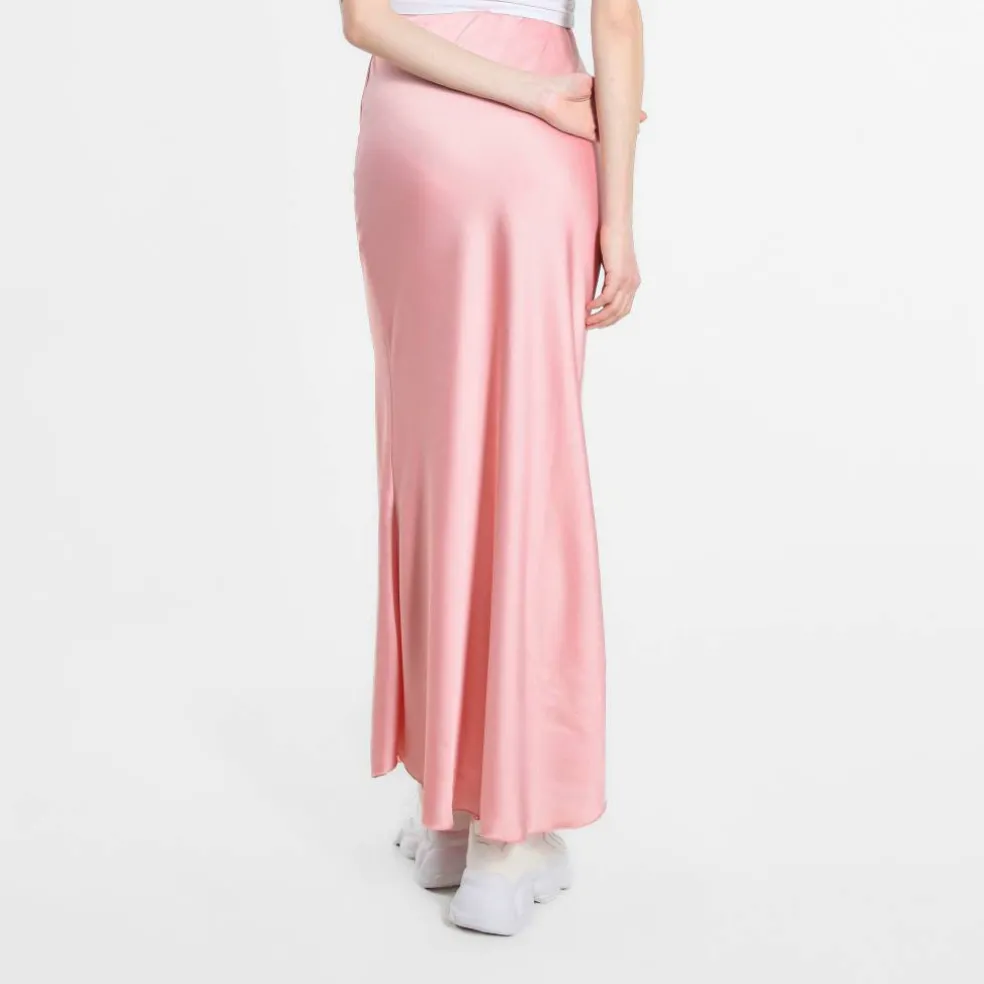 Women's Satin Midi Skirt