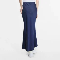 Women's Satin Midi Skirt