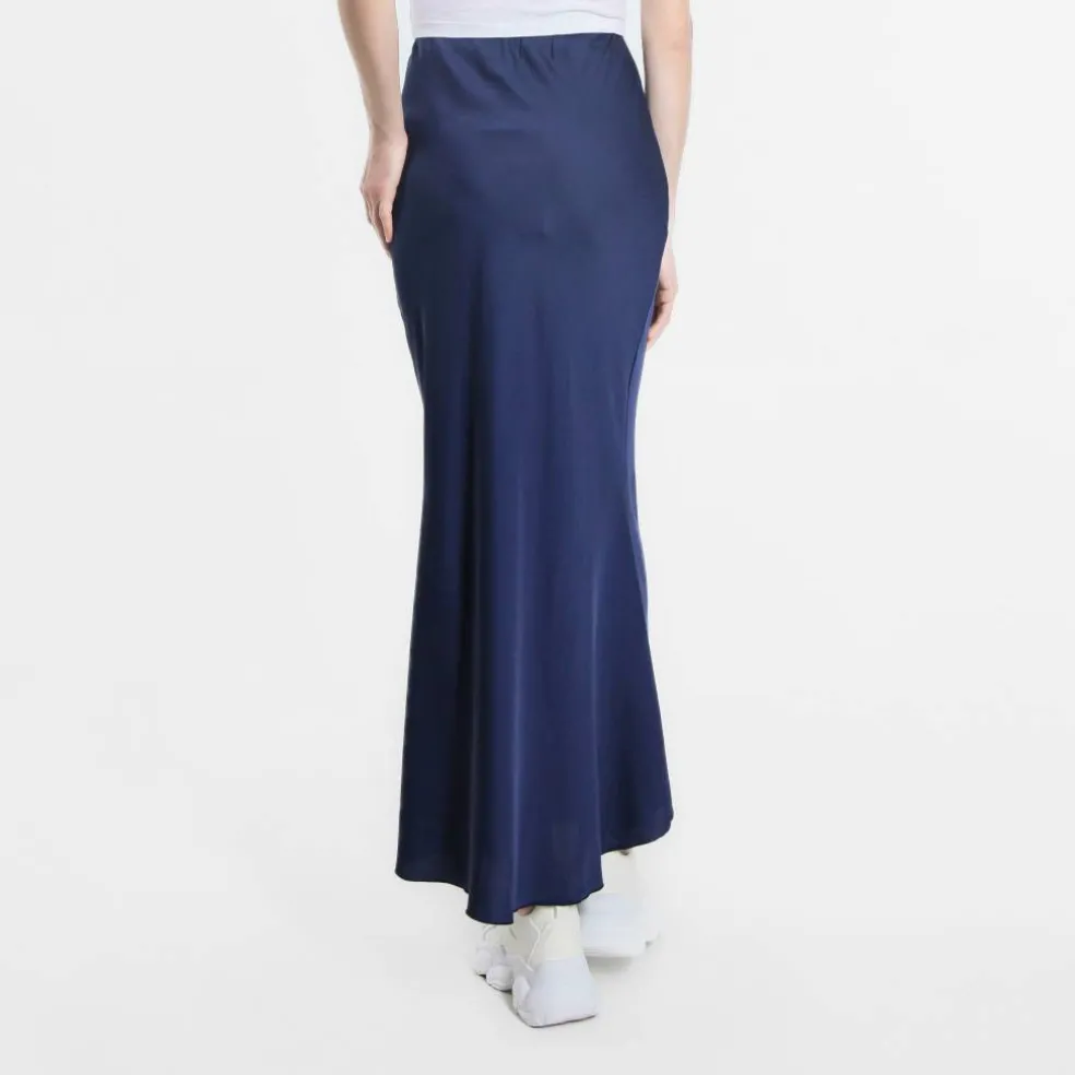 Women's Satin Midi Skirt