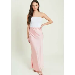 Women's Satin Midi Skirt