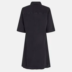 Women's Short Sleeve Denim Shirt Dress