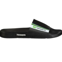 Women's Slide Brasil Black Flip Flops
