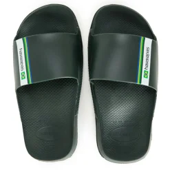 Women's Slide Brasil Black Flip Flops