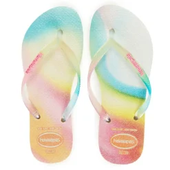 Women's Slim Metallic Flip Flops