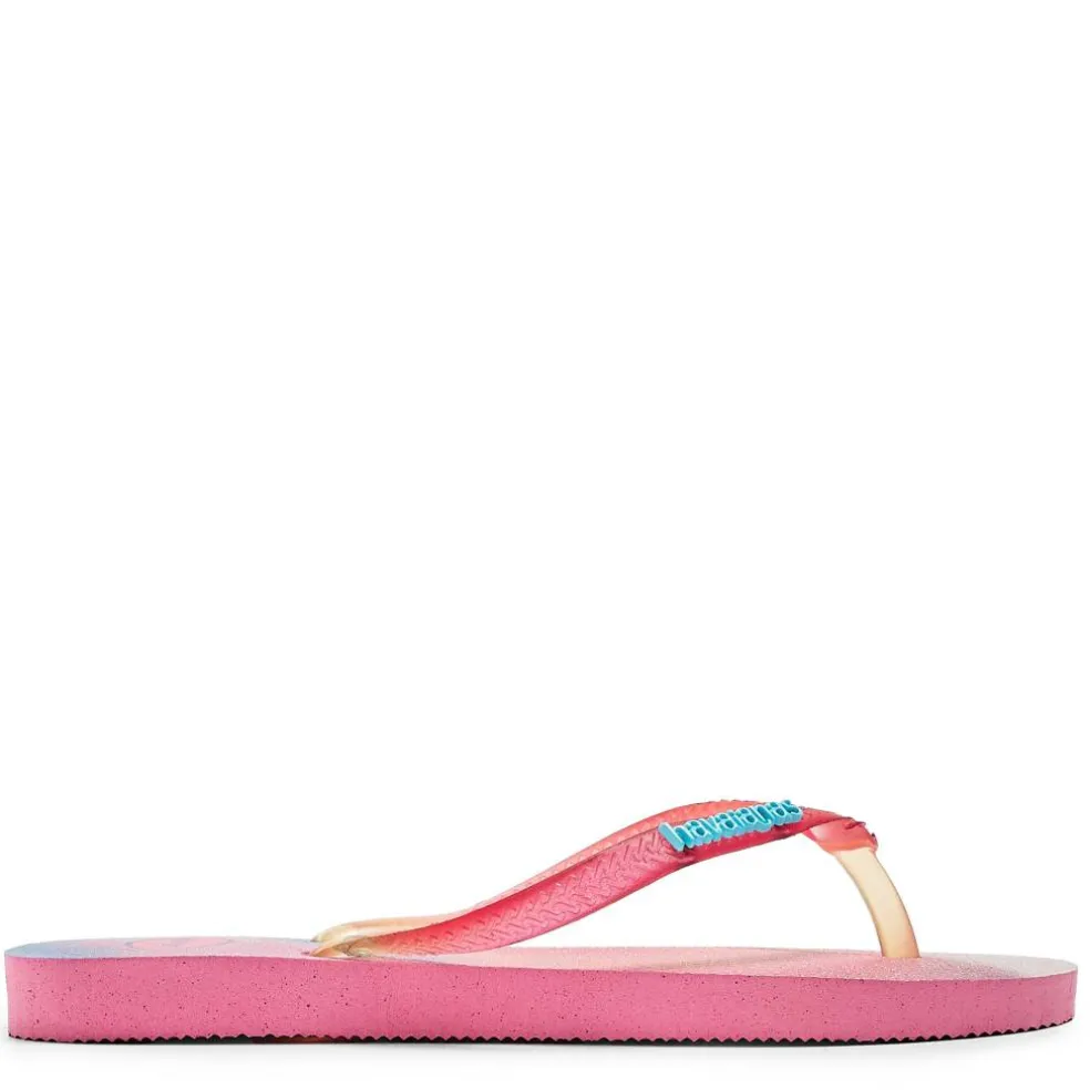 Women's Slim Metallic Flip Flops