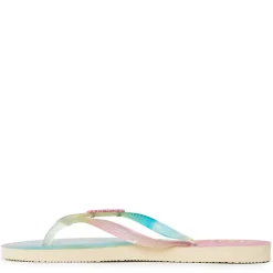 Women's Slim Metallic Flip Flops