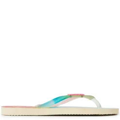 Women's Slim Metallic Flip Flops