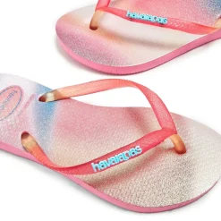 Women's Slim Metallic Flip Flops