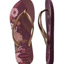 Women's Slim Print Flip Flops
