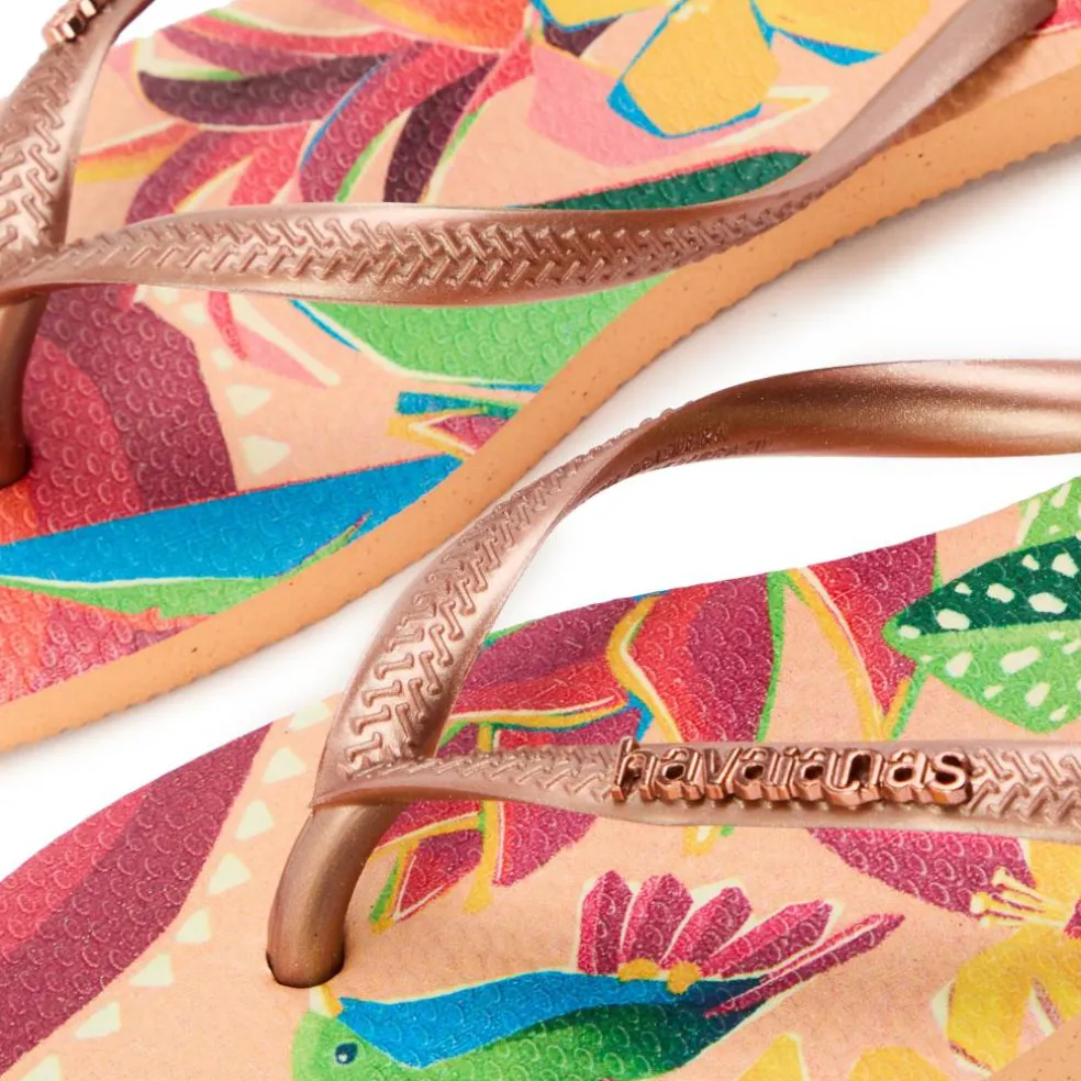 Women's Slim Print Flip Flops