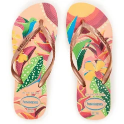 Women's Slim Print Flip Flops