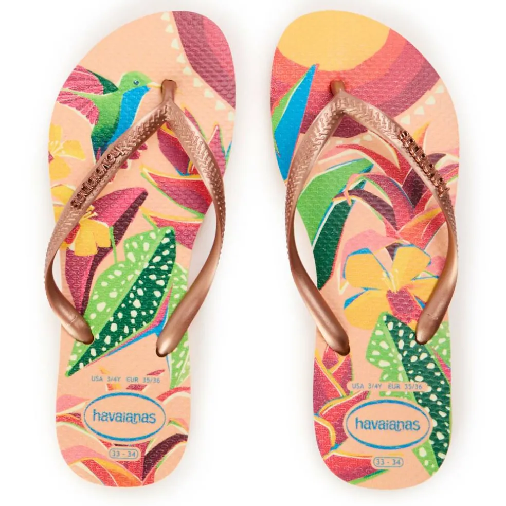 Women's Slim Print Flip Flops