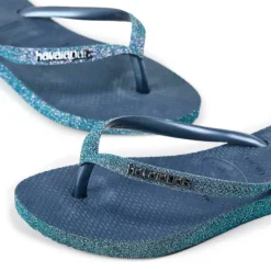 Women's Slim Sparkle II Aubergine Flip Flops
