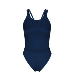 Womens Solid Tech Back Swimsuit