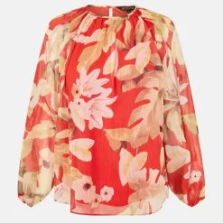 Women's Split Long-Sleeve Blouse