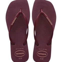 Women's Square Logo Pop Up Fresh Lavender Flip Flops