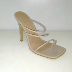 Women's Square Toe Loop Strap Flat Sandal