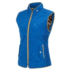 Women's Stand Collar Full Zip Hip Length Gilet