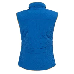 Women's Stand Collar Full Zip Hip Length Gilet