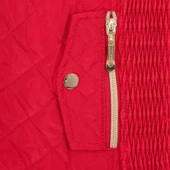 Women's Stand Collar Full Zip Hip Length Gilet