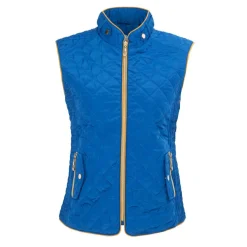 Women's Stand Collar Full Zip Hip Length Gilet