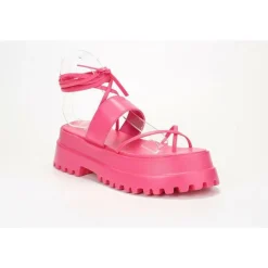 Women's Strappy Tie-Up Flatform Sandal